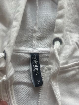 Felpa con cappuccio donna bianca