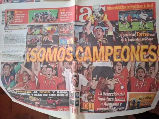 Periódicos deportivos Eurocopa 2008 y Mundial 2010