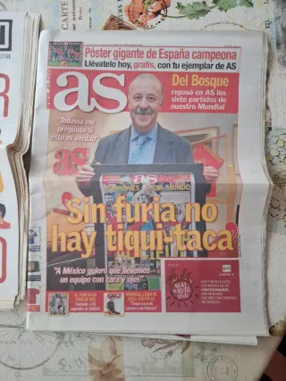 Periódicos deportivos Eurocopa 2008 y Mundial 2010