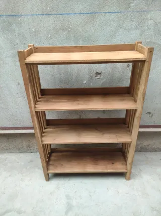 Estantería Colonial Madera Maciza