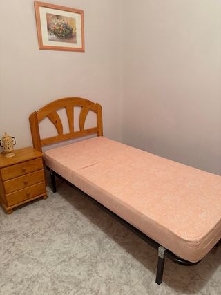 Cama individual somier y colchón