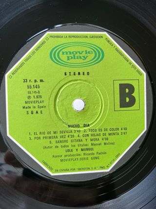 Lole y Manuel - Nuevo Día (1975) • Sin saltos