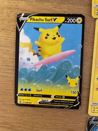 10 Cartas Pokémon Pikachu Coleccionables