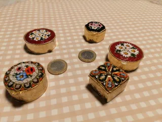 Lote 5 cajitas de micromosaico