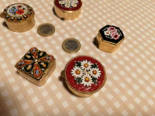 Lote 5 cajitas de micromosaico