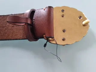 Cinturón Ralph Lauren Hebilla Dorada 113cm