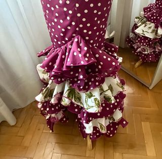 Vestido Flamenco Lunares Morado