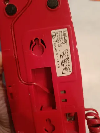 Teléfono fijo Lelux rojo