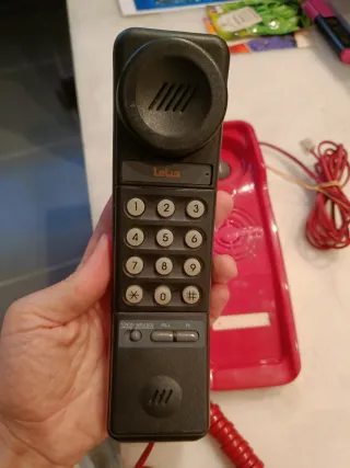 Teléfono fijo Lelux rojo