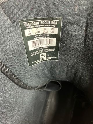 Botas Salomon Snowboard boa