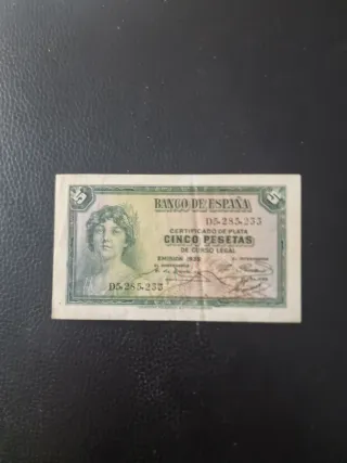 Billete 5 Pesetas 1935 SE ESCUCHAN OFERTAS