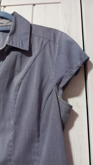 Camisa H&M Rayas Manga Corta Mujer Talla 42