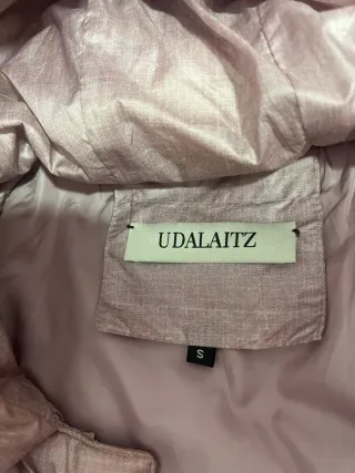 Parka acolchada rosa palo Udalaitz Talla S