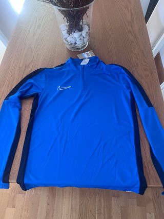 Camiseta Nike manga larga térmica azul