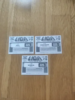 Lote 9 cromos LaLiga 24-25