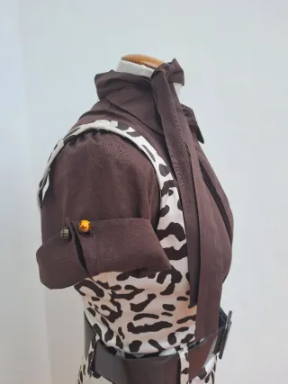 Vestido estampado leopardo con cinturón