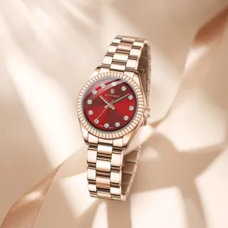 Reloj Sapphero Mujer Oro Rosa y Rojo