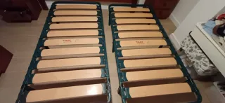 Dos somieres Flex madera y metal