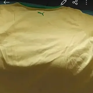 Camiseta Puma Unisex Amarilla.Manga corta