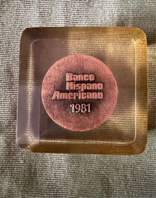 Colección Pisapapeles Banco Hispano Americano