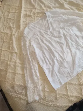 Blusa Blanca Manga Larga T42