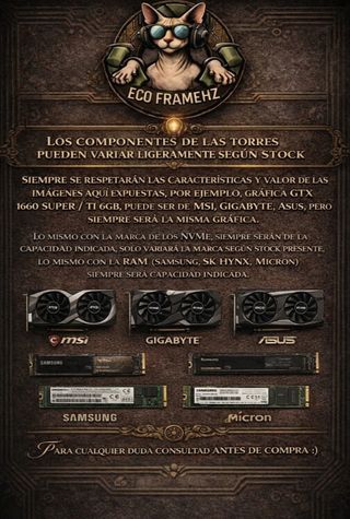 PC GAMER 14 NUCLEOS GTX 1660 SUPER 6GB GARANTIA