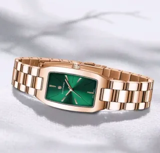 Reloj Sapphero Mujer Dorado y Verde