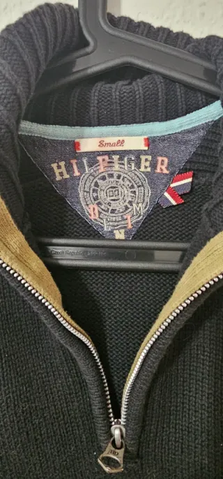Jersey Tommy Hilfiger Negro Media Cremallera