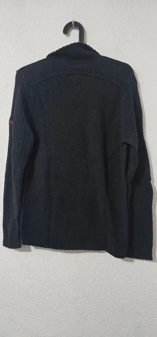 Jersey Tommy Hilfiger Negro Media Cremallera