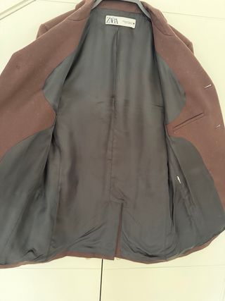 Completo da ufficio a due pezzi marrone Zara taglia M