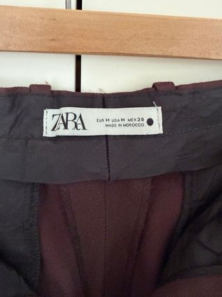 Completo da ufficio a due pezzi marrone Zara taglia M