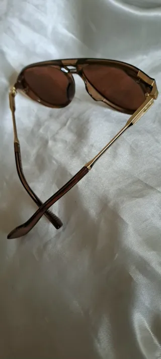 Occhiali da sole Moscot marroni e oro