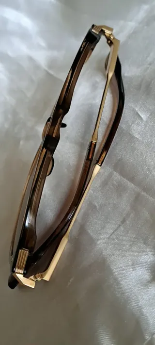 Occhiali da sole Moscot marroni e oro