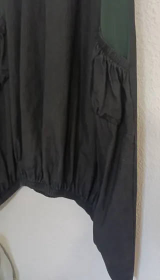 Vestido verde y negro