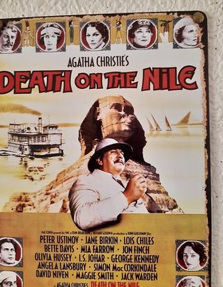 Póster de Metal "Muerte en el Nilo" (1978)