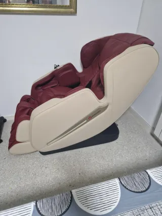 Sillón de Masaje Rojo y Beige