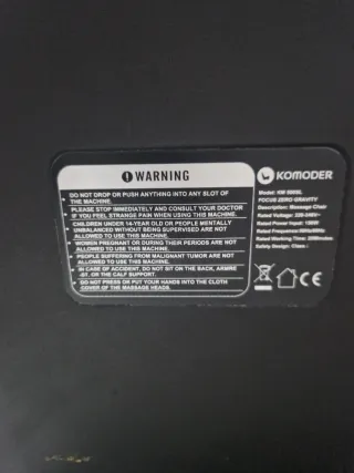 Sillón de Masaje Rojo y Beige