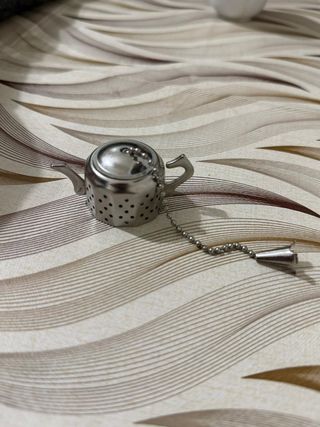 Infusore Tè Teiera Metallo Argento