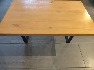 Mesa centro madera natural de pino (50 x 80 cm)