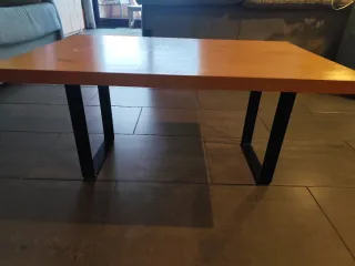 Mesa centro madera natural de pino (50 x 80 cm)