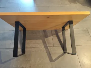 Mesa centro madera natural de pino (50 x 80 cm)