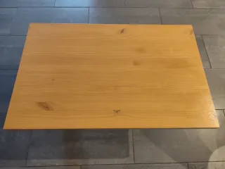 Mesa centro madera natural de pino (50 x 80 cm)