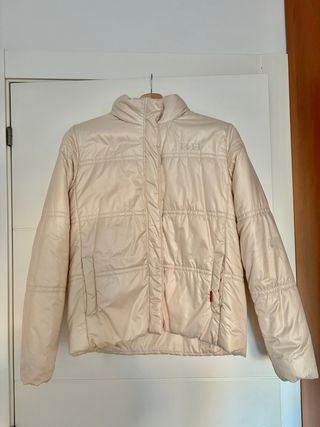 Abrigo acolchado Elle beige