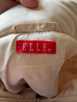 Abrigo acolchado Elle beige