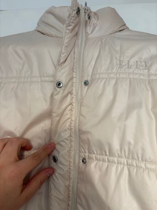 Abrigo acolchado Elle beige