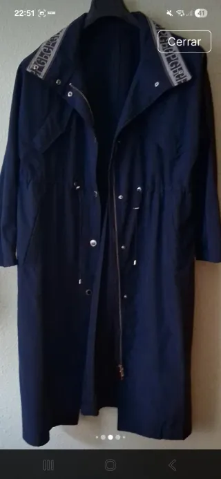 Gabardina Purificación Garcia  Azul marino.