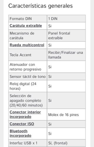 RADIO COCHE KENWOOD KDC-BT35U PRACTICAMENTE NUEVO