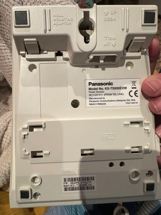 Teléfono Fijo Panasonic KX-TS500EXW Blanco