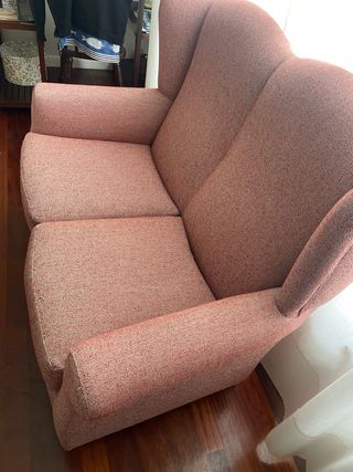 Butaca orejera doble tela