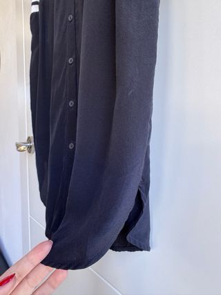 Vestido camisero de COS de rayas seda